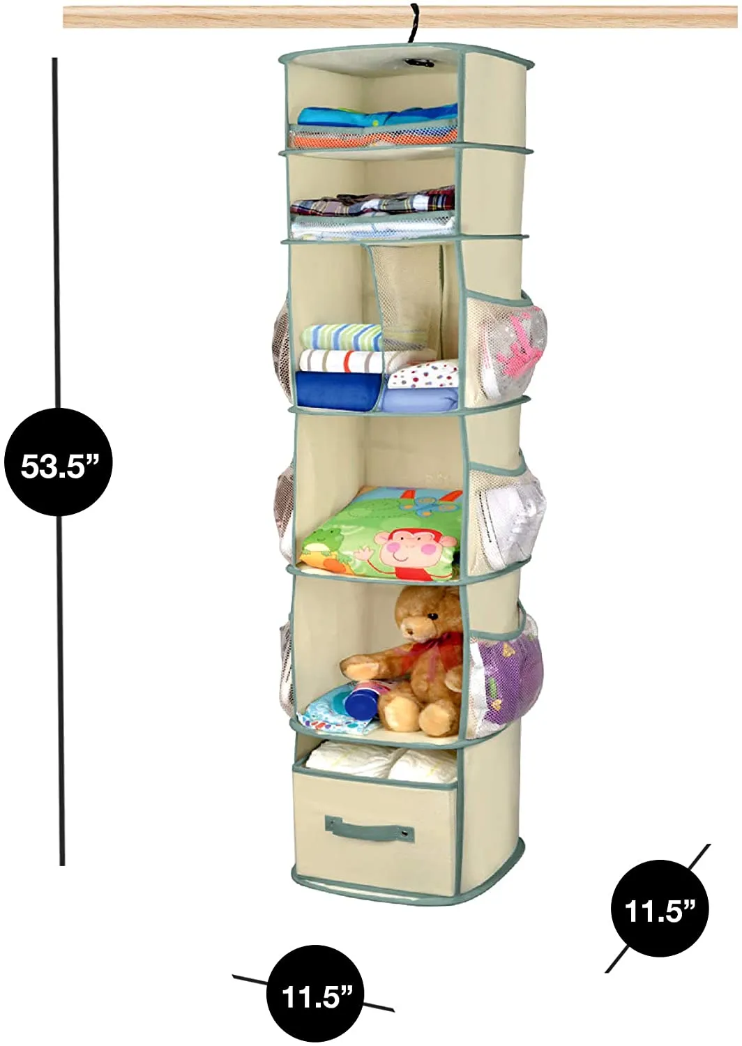 6-Pocket Smart Carousel Organizer