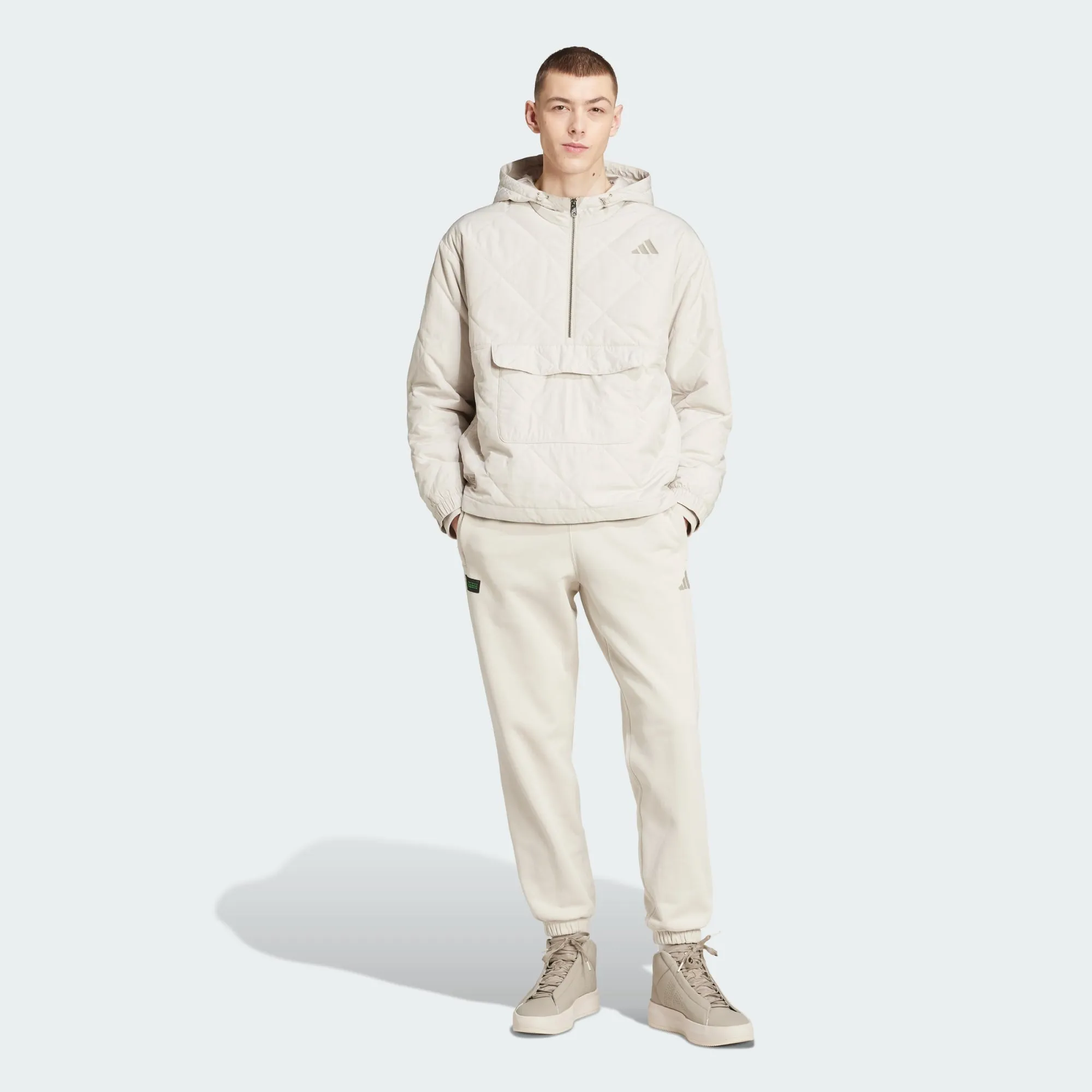adidas Originals x Mercedes AMG Petronas F1 Team Premium Sweat Jacket Putty Beige