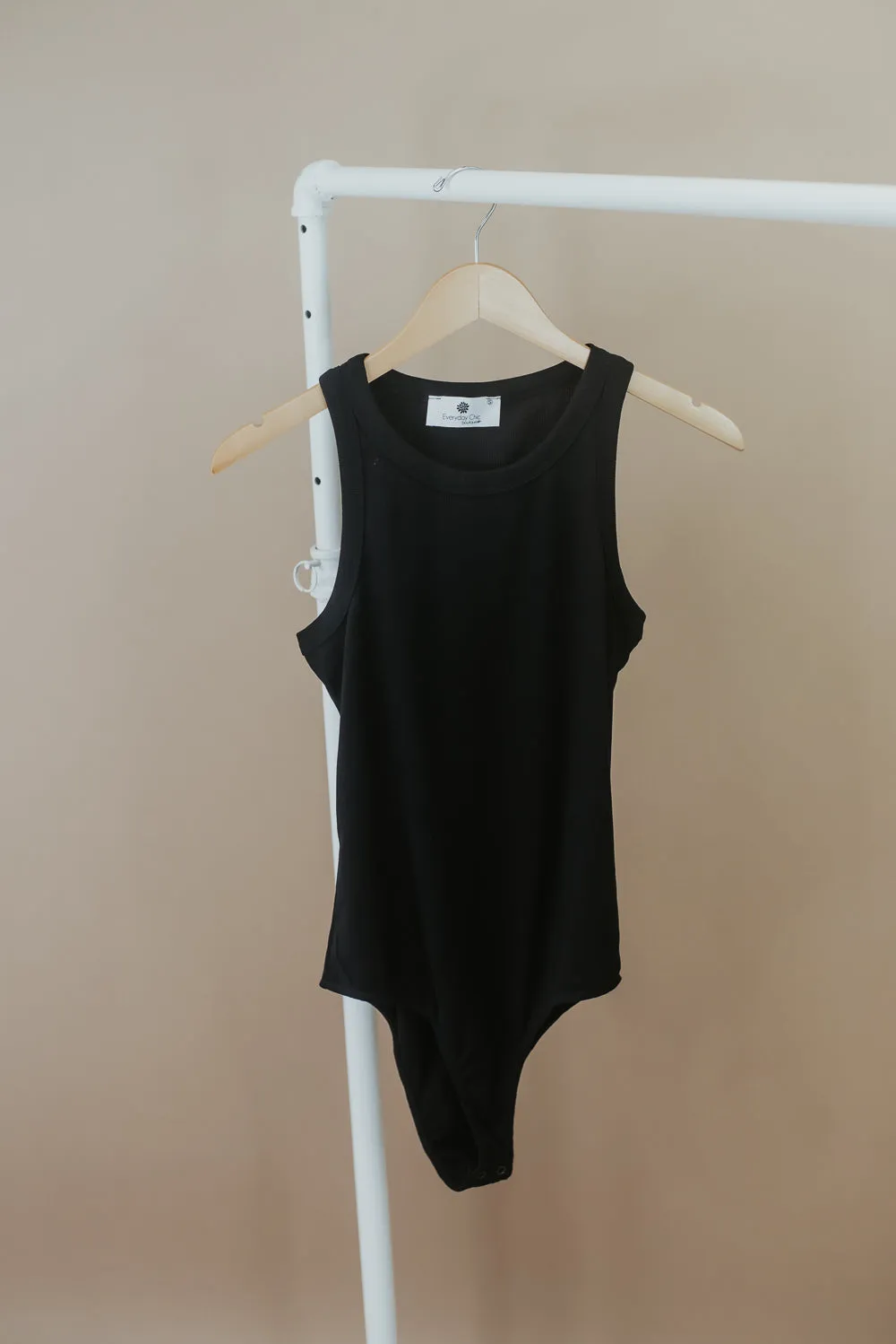All Me Ribbed Bodysuit, Black