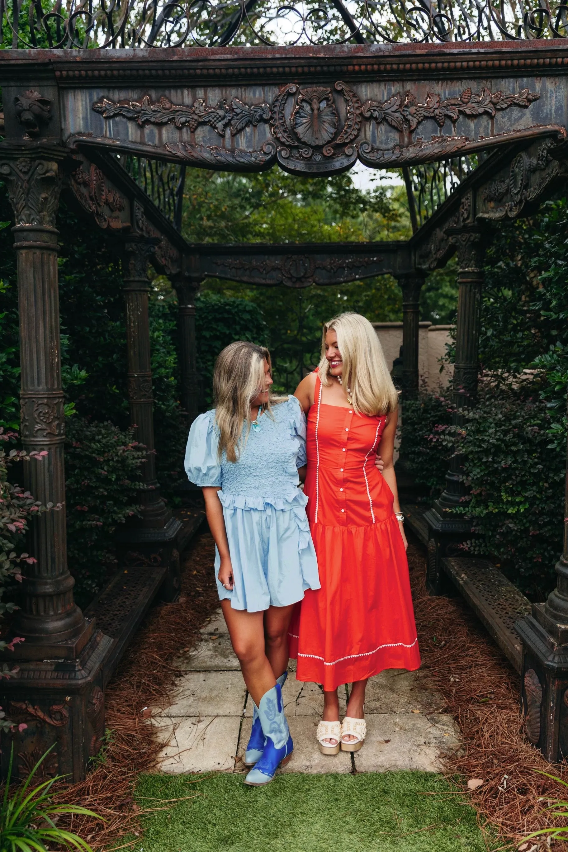 Alora Midi Dress - Spicy Orange