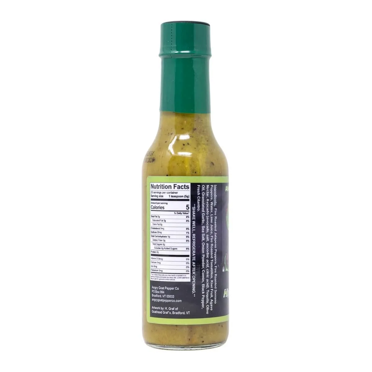 Angry Goat Co. Hippy Dippy Green Hot Sauce