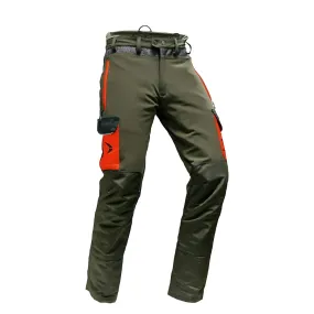 Arborist Chainsaw Trousers Olive Slim Leg Type A