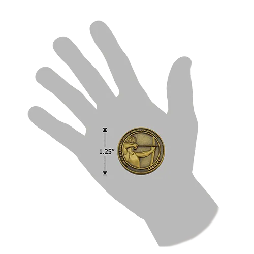 Archery Coin, Christian Sports Coin for Young Athletes