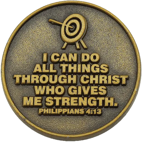 Archery Coin, Christian Sports Coin for Young Athletes