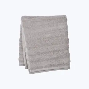 Ash Ribbed Bath Sheet