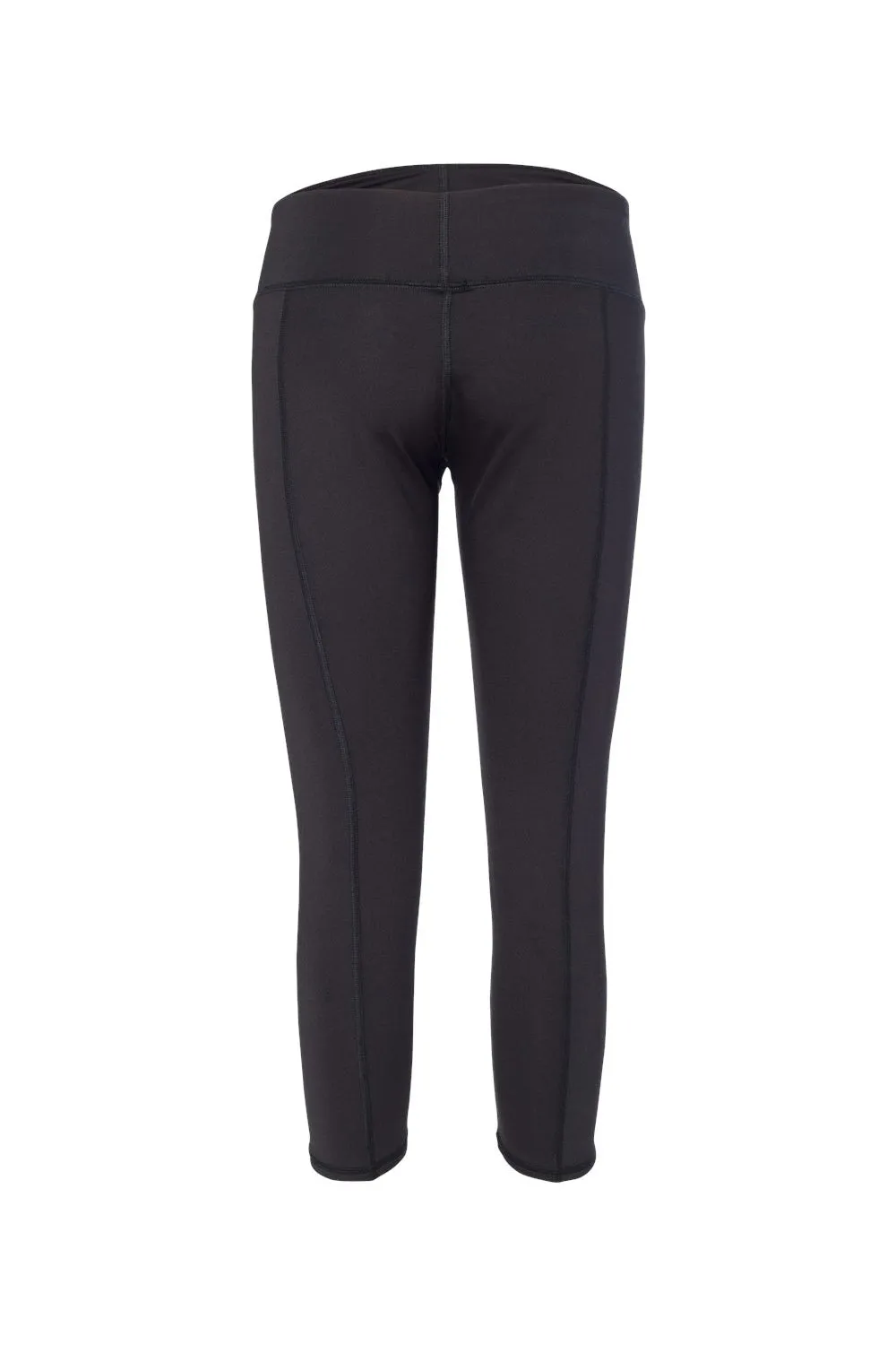 Badger Womens Moisture Wicking Capri Leggings - Black - Closeout