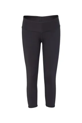 Badger Womens Moisture Wicking Capri Leggings - Black - Closeout