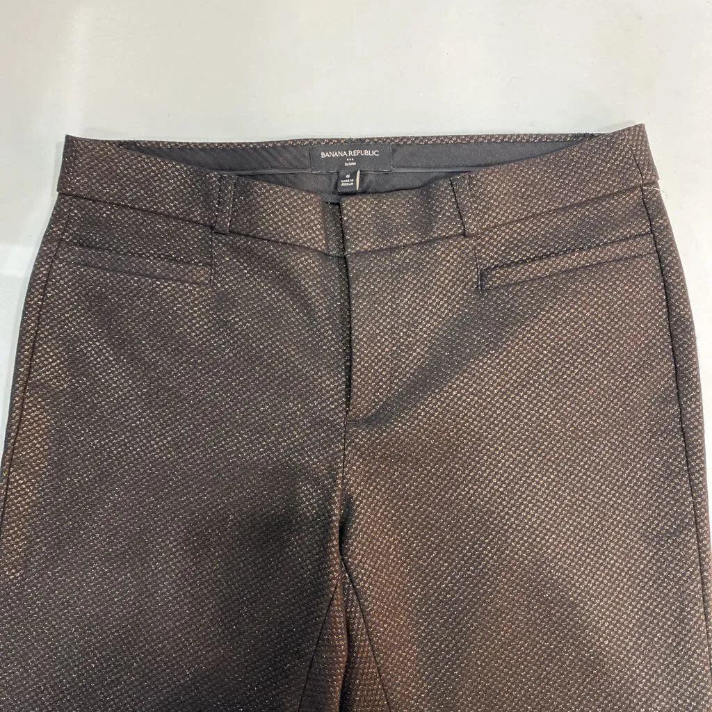 Banana Republic (outlet) Sloan bronze fibres pants 6