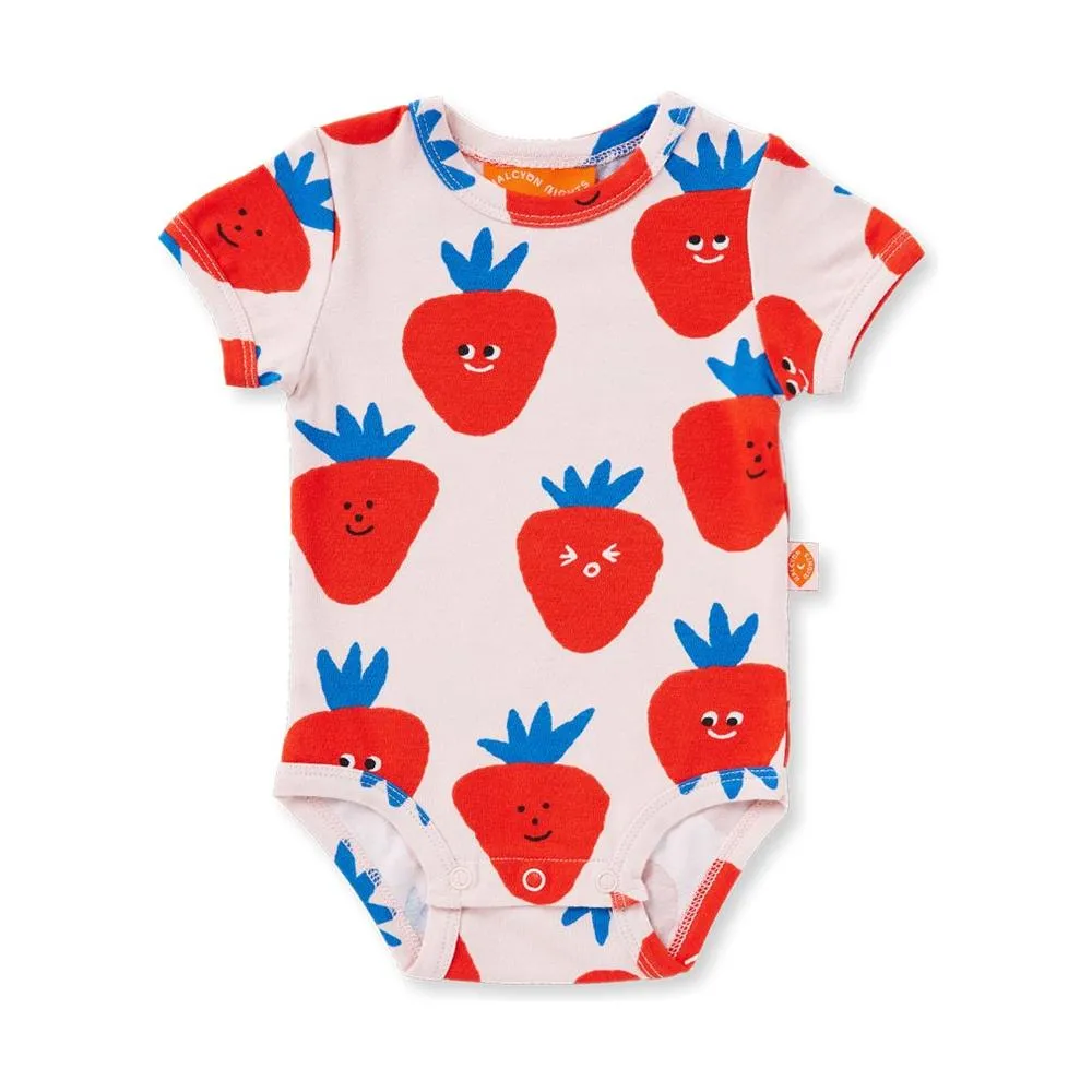 Berry Cosy Short Sleeve Bodysuit
