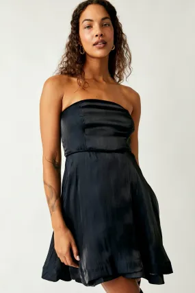 Black Daisy Mini Dress