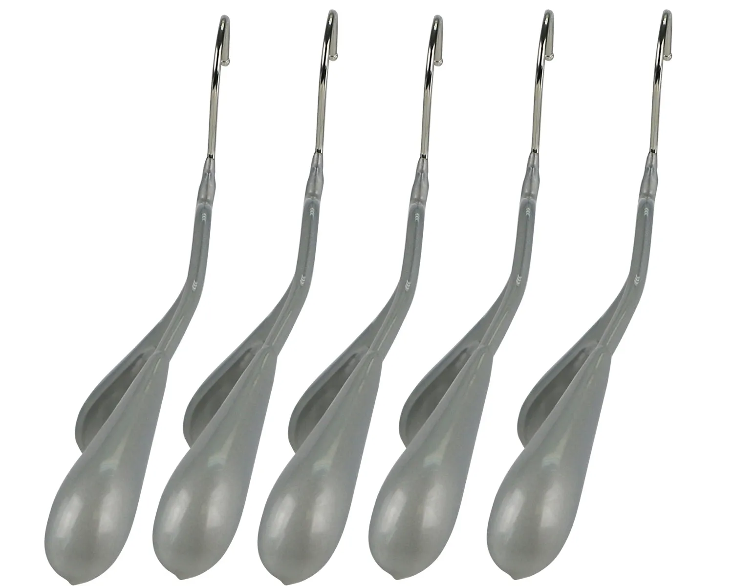 BodyForm Series- Steel Coated Hanger, Wide Shoulder Support, Wide Width, Model 46L, Silver