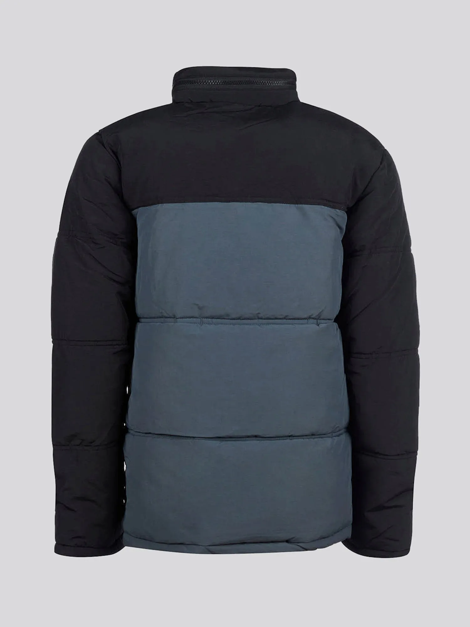 Boys Colour Block Puffer Coat Ebony
