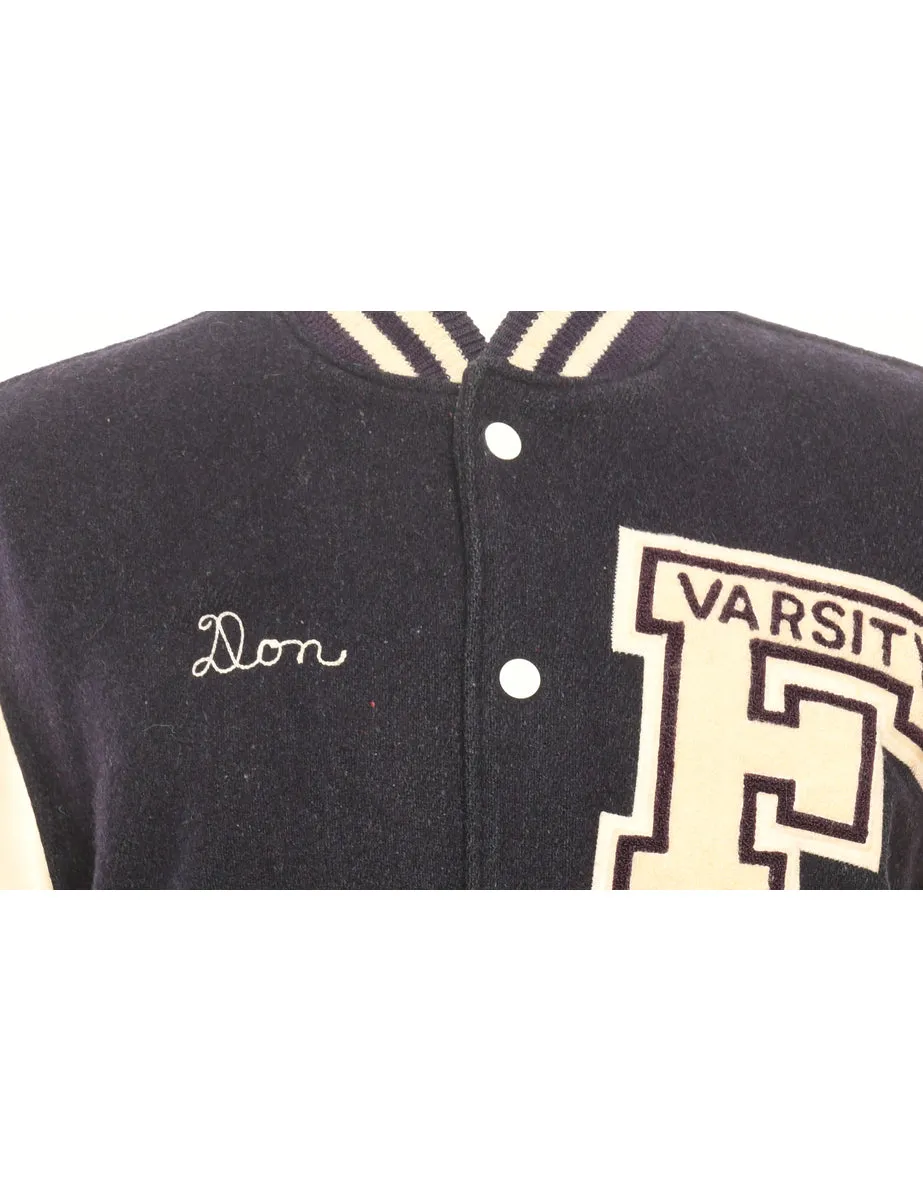 Button Front Team Jacket - M