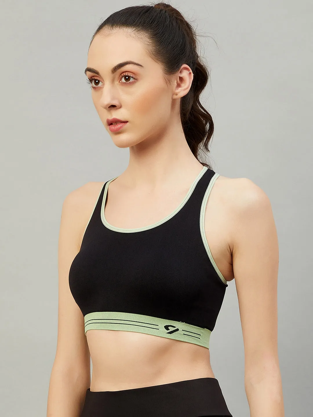 C9 Airwear Seamless Sports Bra For Girls - Black