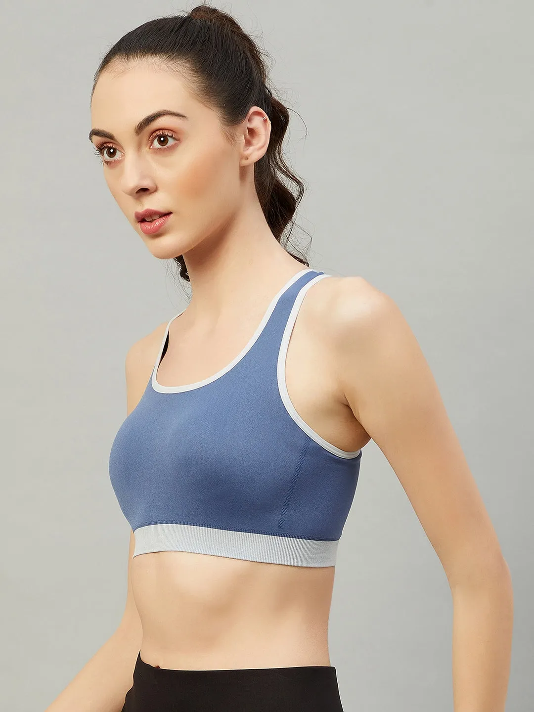 C9 Airwear Seamless Sports Bra For Girls - Black