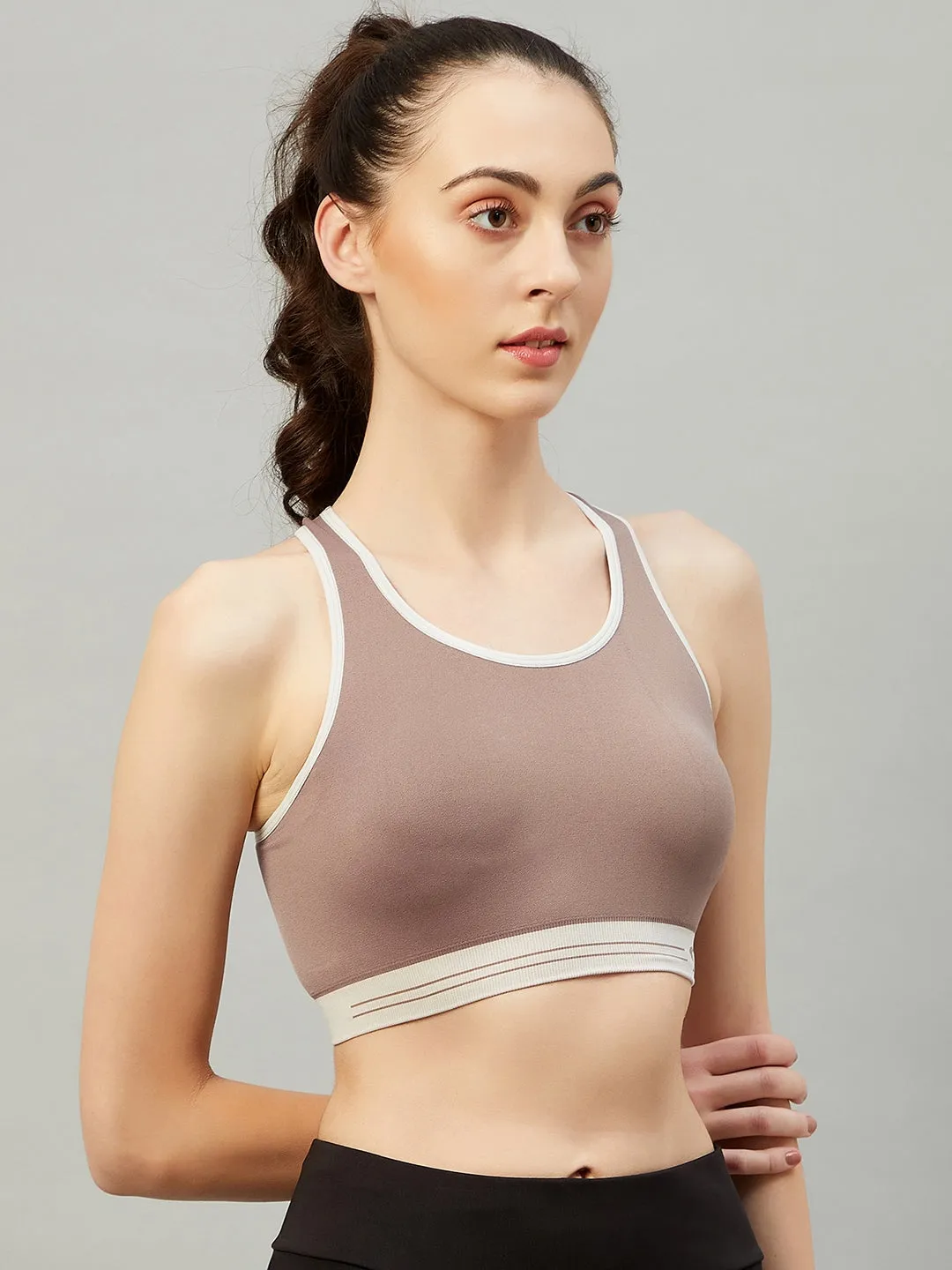 C9 Airwear Seamless Sports Bra For Girls - Black