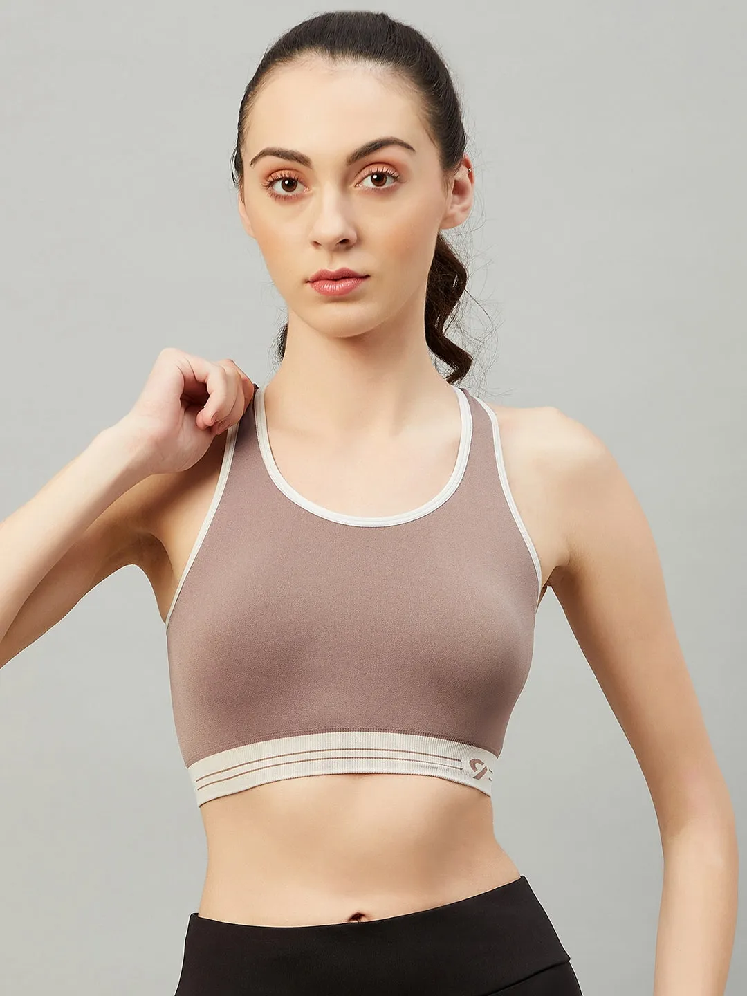 C9 Airwear Seamless Sports Bra For Girls - Black