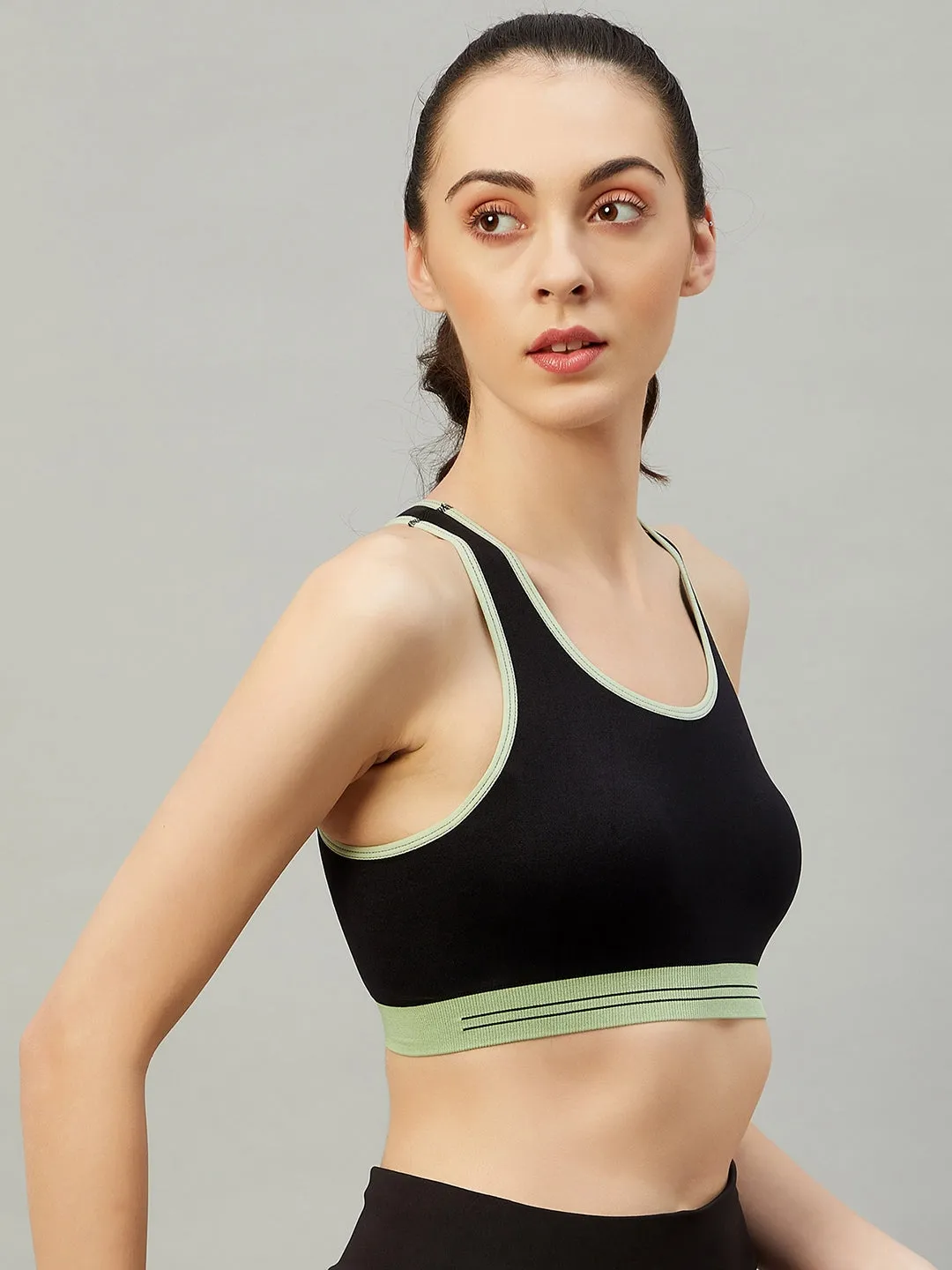 C9 Airwear Seamless Sports Bra For Girls - Black