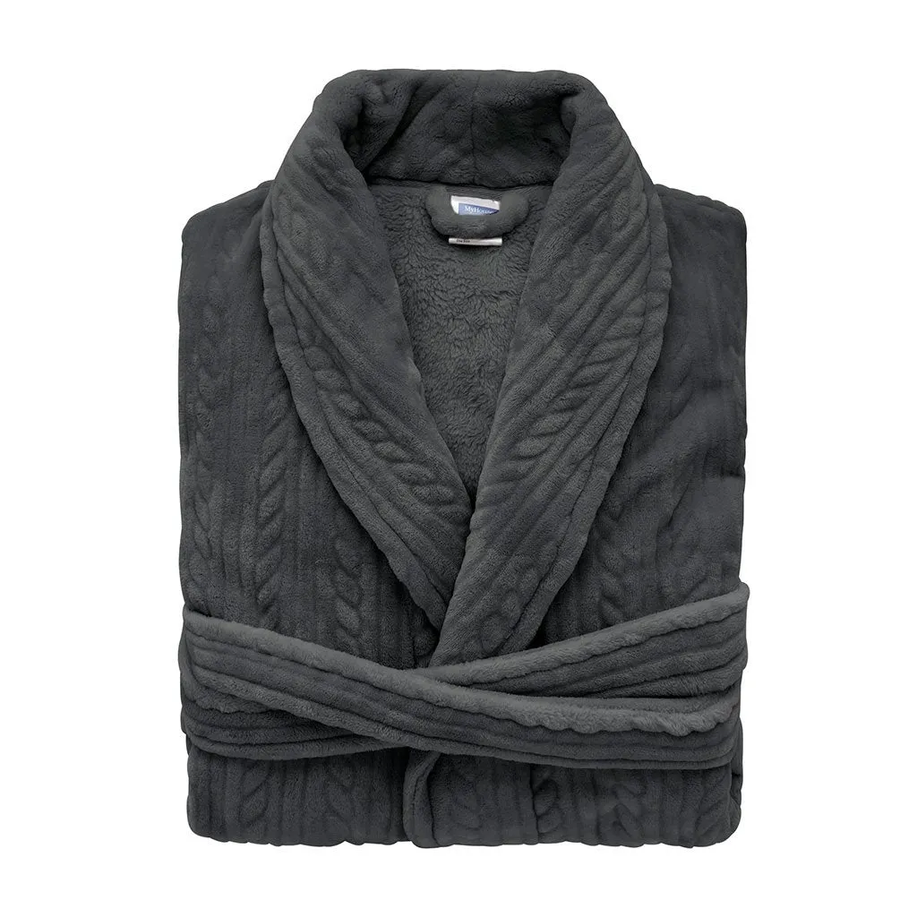 CABLE KNIT ROBE