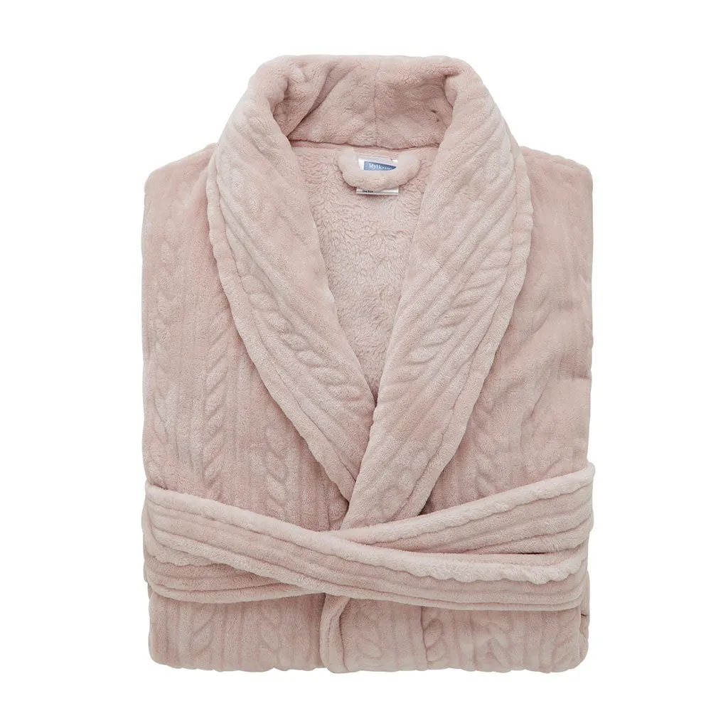 CABLE KNIT ROBE