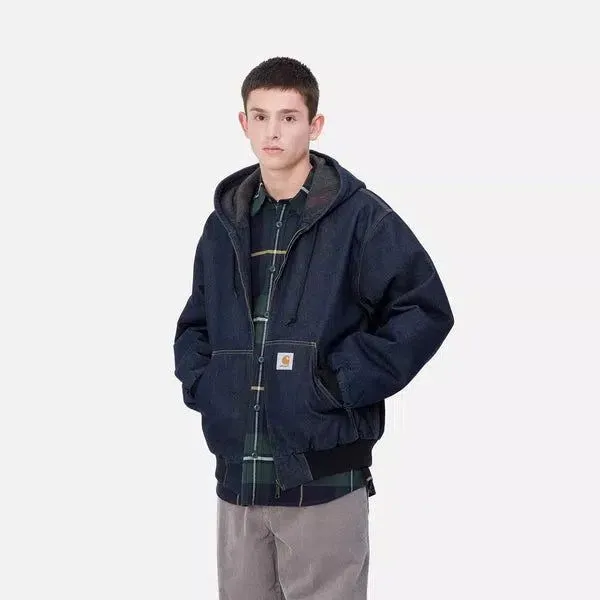 Carhartt WIP OG Active Jacket Winter Blue One Washed Denim