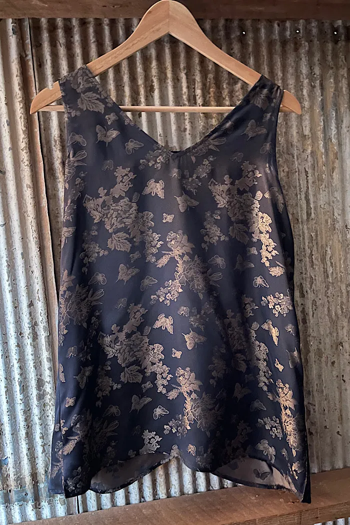 CHROME SINGLET - BRONZE BUTTERFLIES