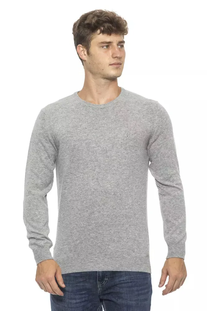 Conte of Florence Silver Wool Sweater