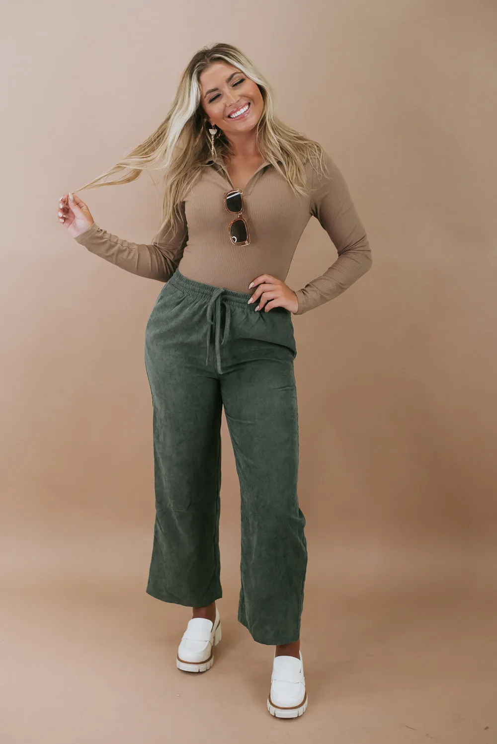 Cool Girl Collared Bodysuit , Coffee