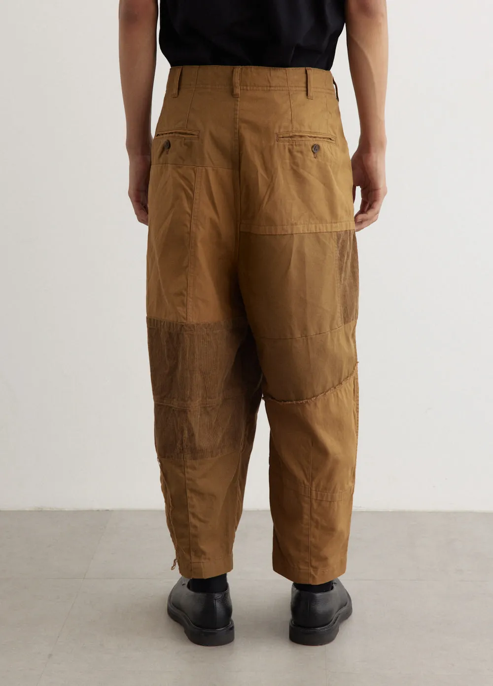 Cotton Patchwork Pants