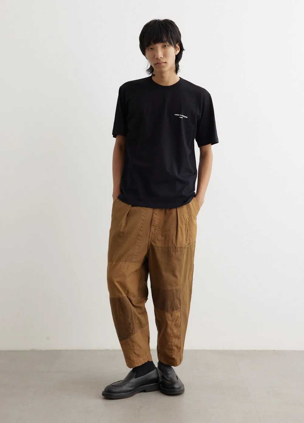 Cotton Patchwork Pants