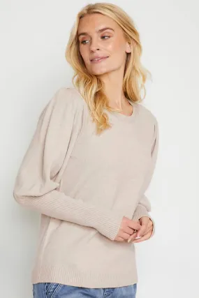 DELA KNIT PULLOVER - SILVER CLOUD - FINAL CLEARANCE