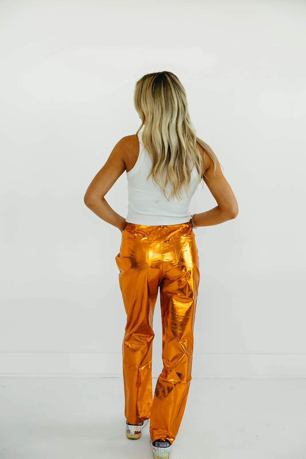 Disco Queen Pants - Bronze/Orange