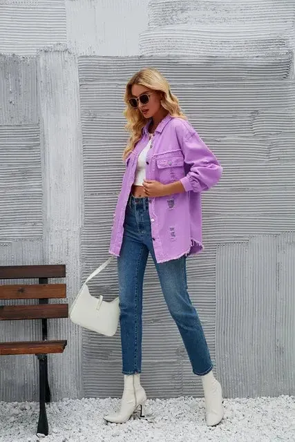 Distressed Washed Denim Jackets