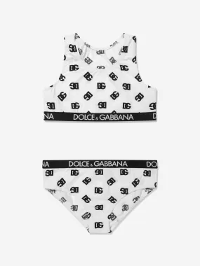 Dolce & Gabbana Girls Logo Print Underwear Set