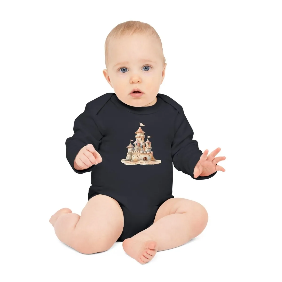 Enchanted Castle Baby Long-Sleeve Organic Bodysuit