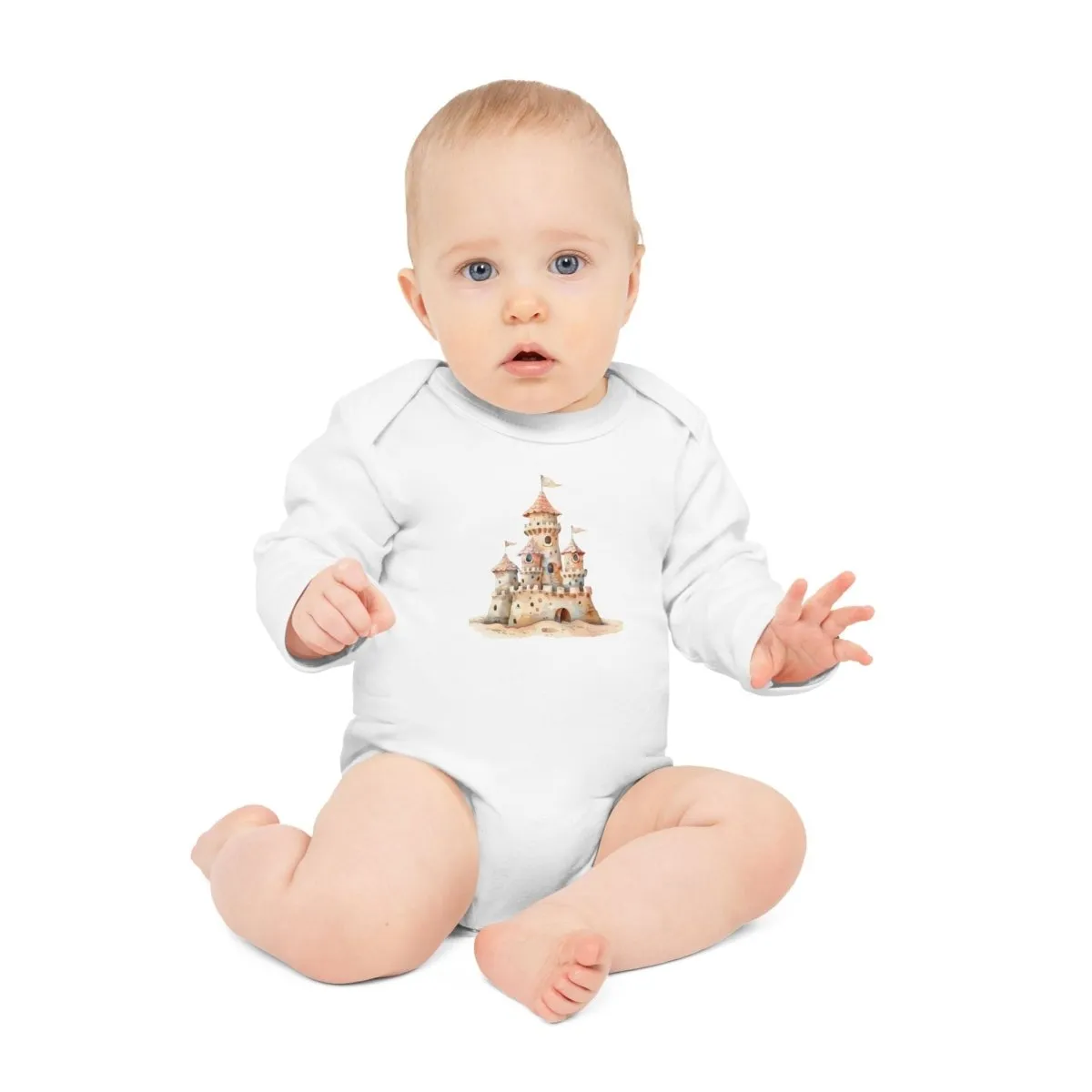 Enchanted Castle Baby Long-Sleeve Organic Bodysuit