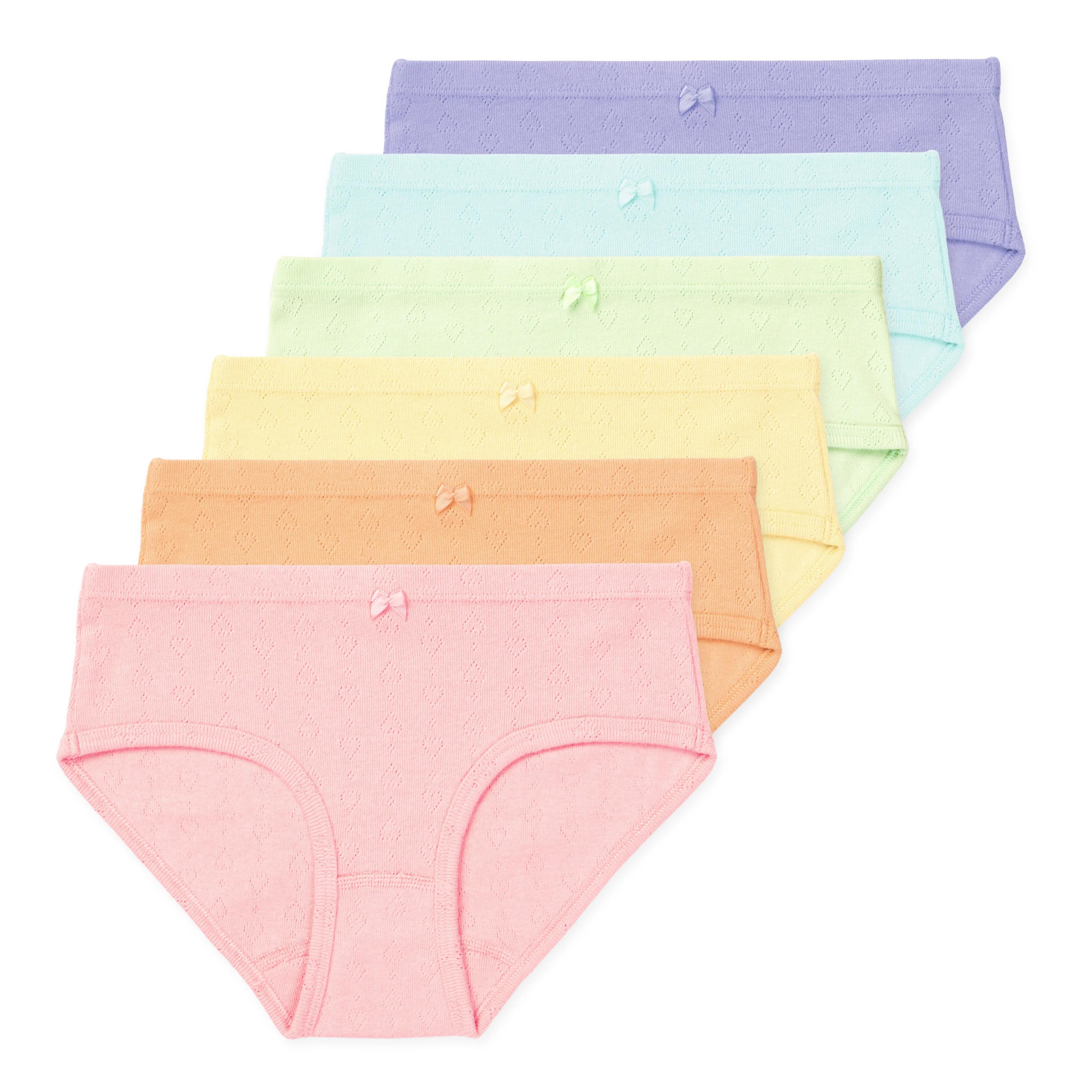 Erica Tween Girls Organic Cotton Bikini Underwear (6-Pack)