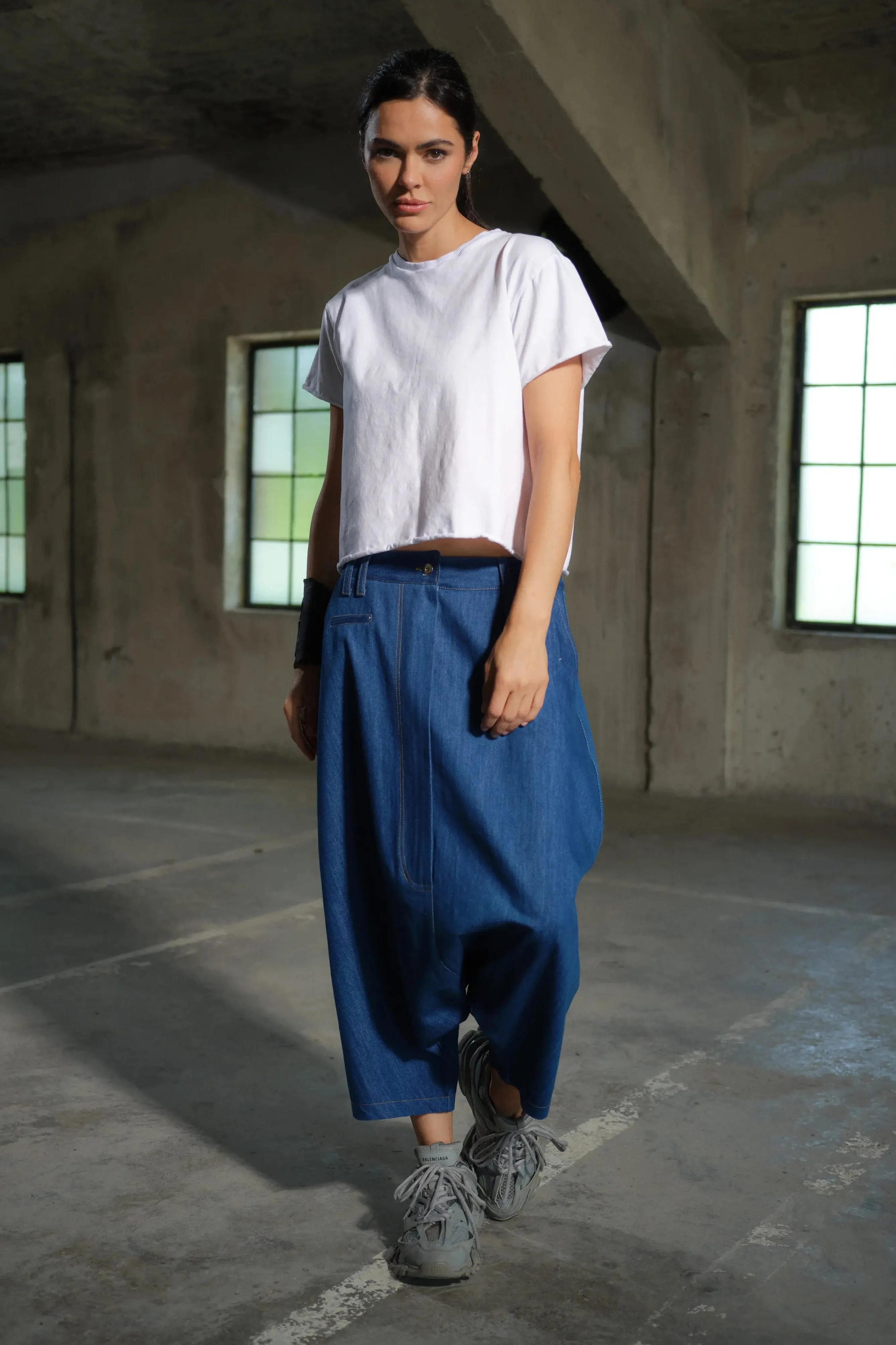 Extravagant Drop Crotch Denim Pants
