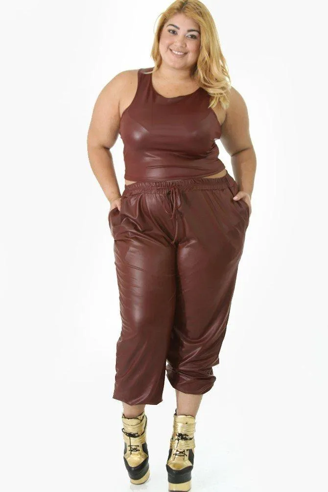 Faux Leather Pants