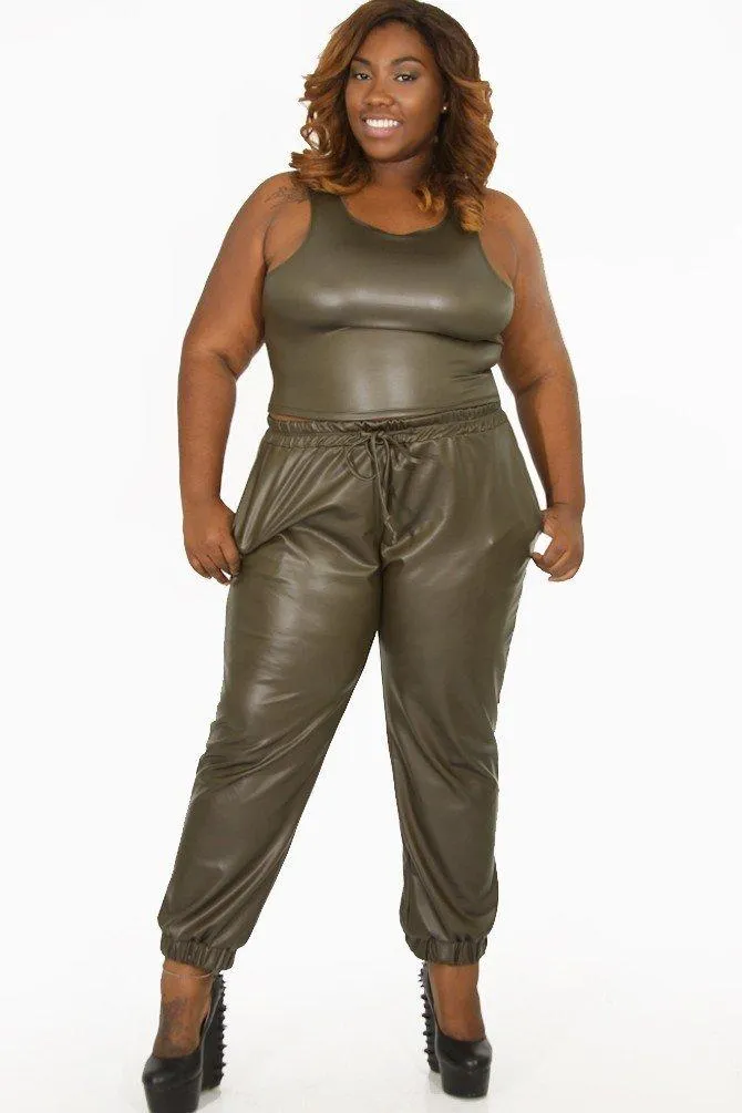 Faux Leather Pants