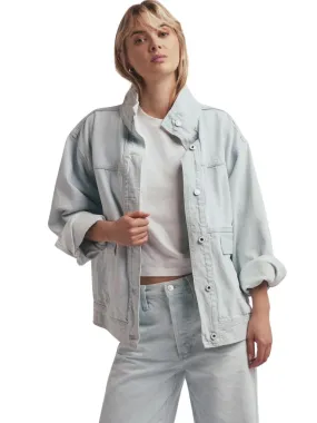 Favorite Daughter The Margot Oversized Denim Jacket- Blue Bird