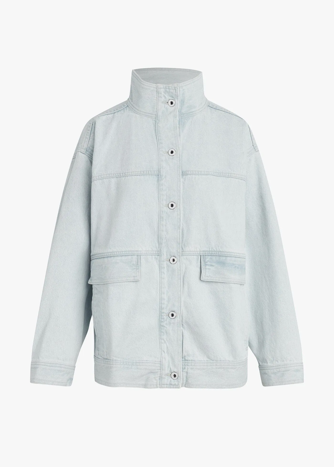 Favorite Daughter The Margot Oversized Denim Jacket- Blue Bird