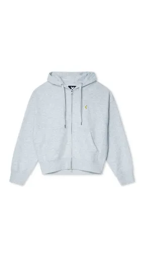FULL ZIP HOODIE BANANA LIGHT GREY MELANGE