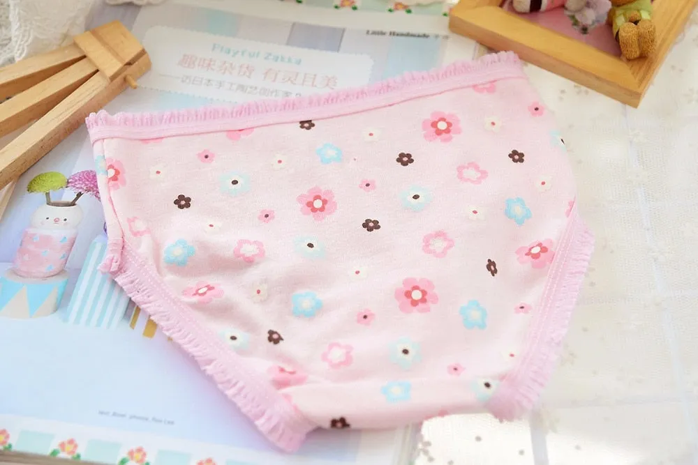Girls 100% Cotton Knickers, 10 pcs/pack