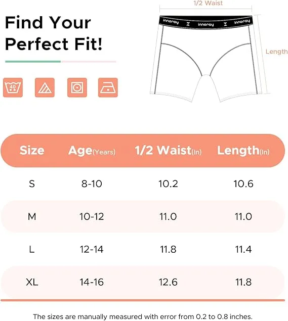 Girls Aged 8-16 Boyshorts Underwear 3-Pack