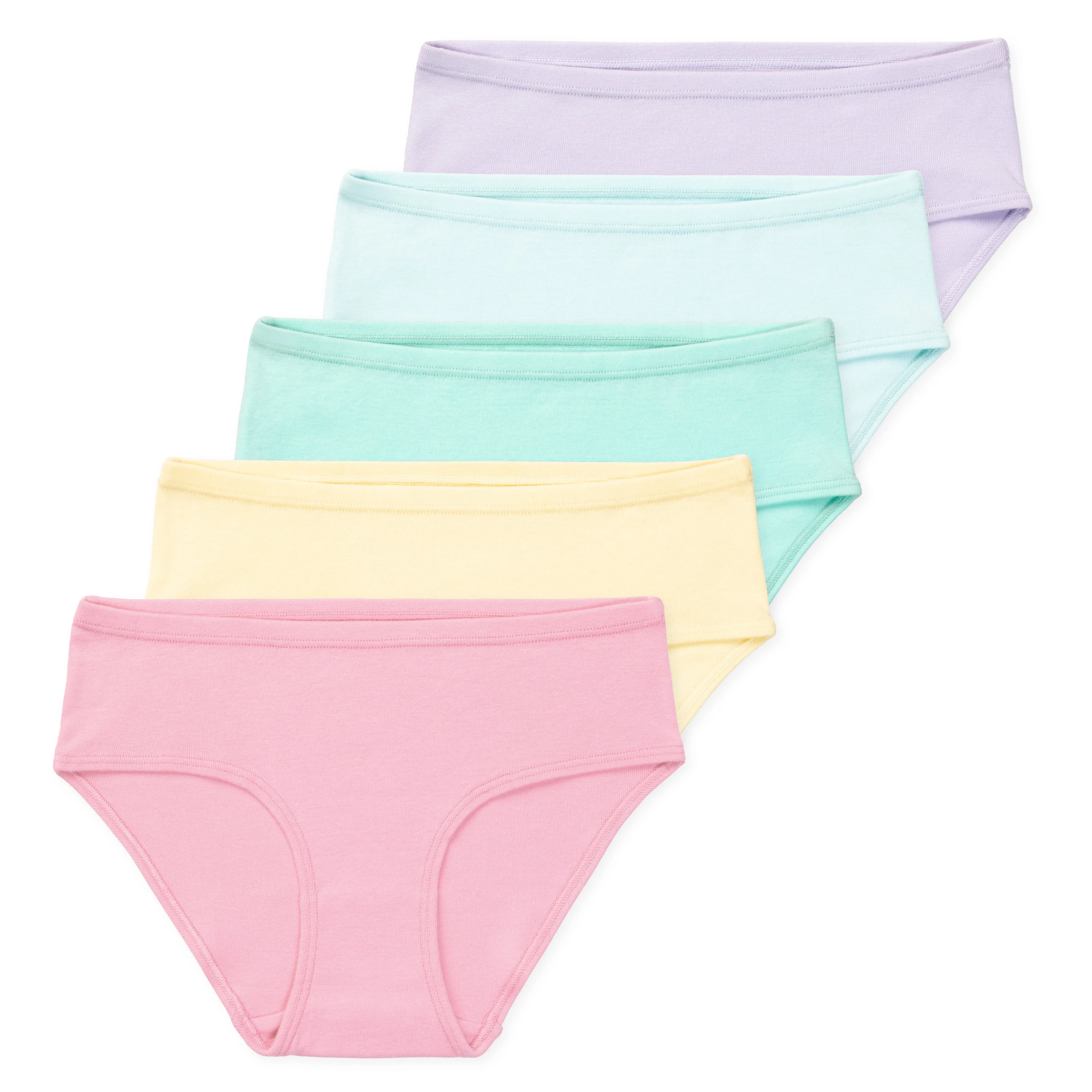 Gracie Tween Girls Organic Cotton Briefs (5-Pack)