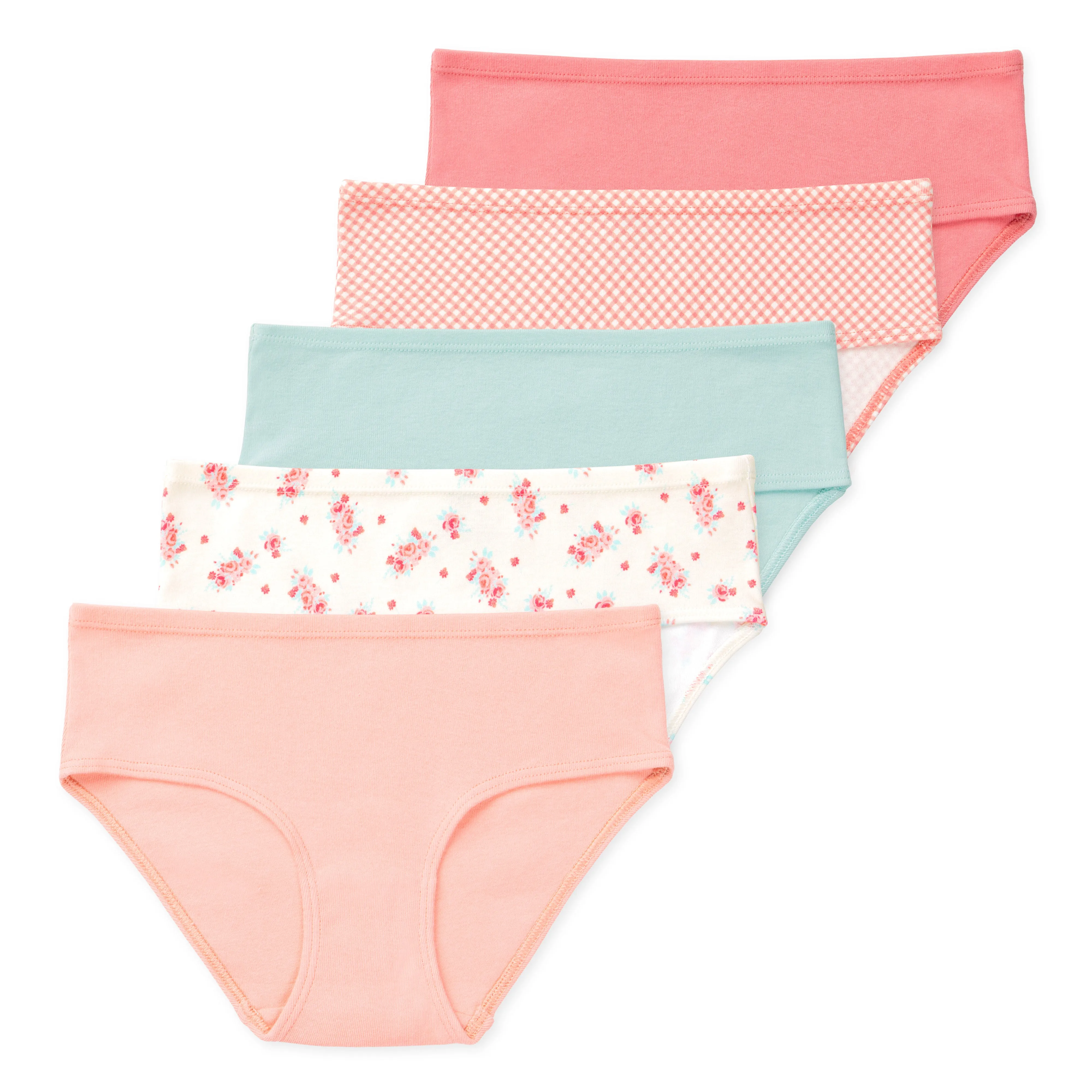 Gracie Tween Girls Organic Cotton Briefs (5-Pack)