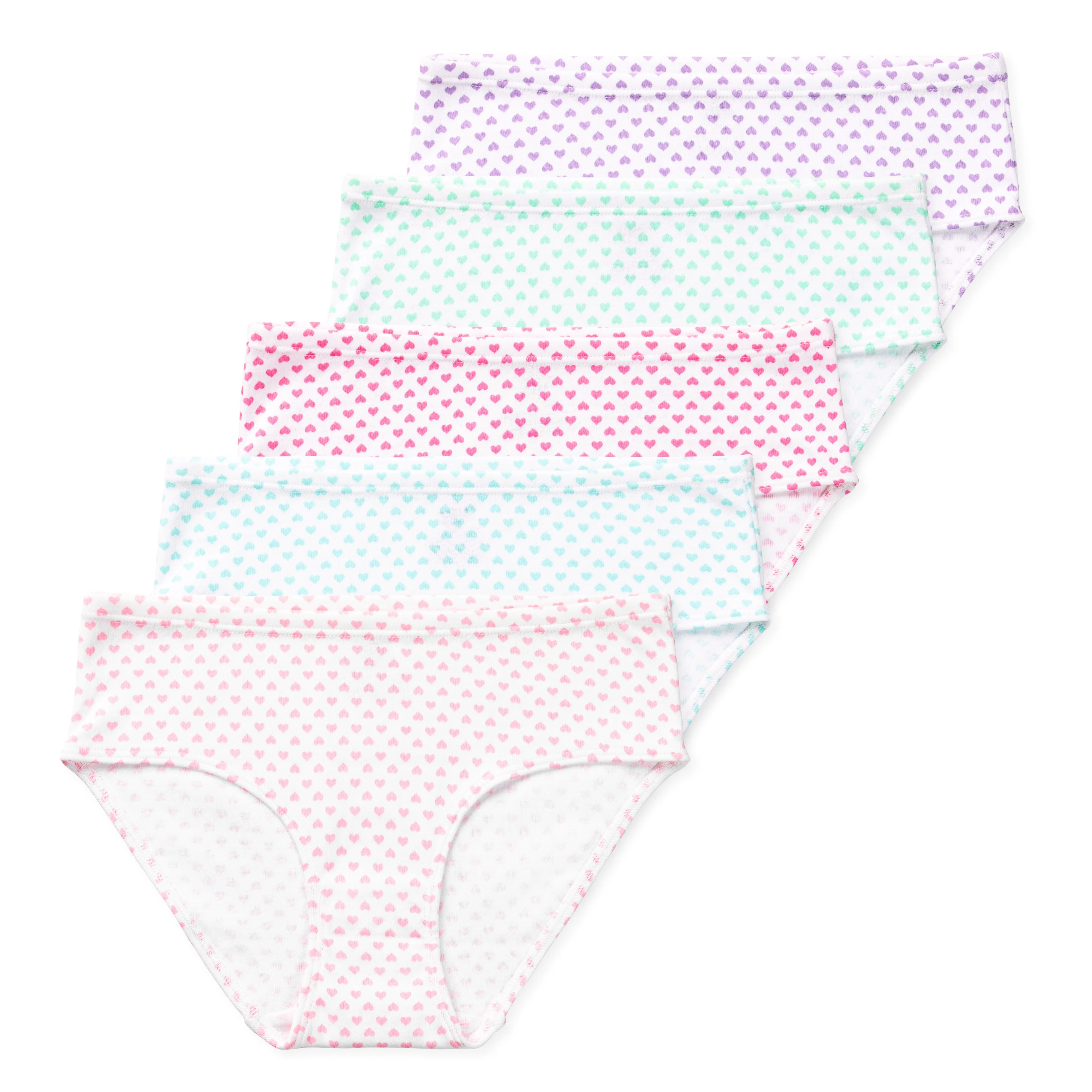 Gracie Tween Girls Organic Cotton Briefs (5-Pack)