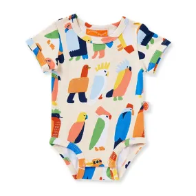 Halcyon Nights Flamin' Galahs Short Sleeve Bodysuit