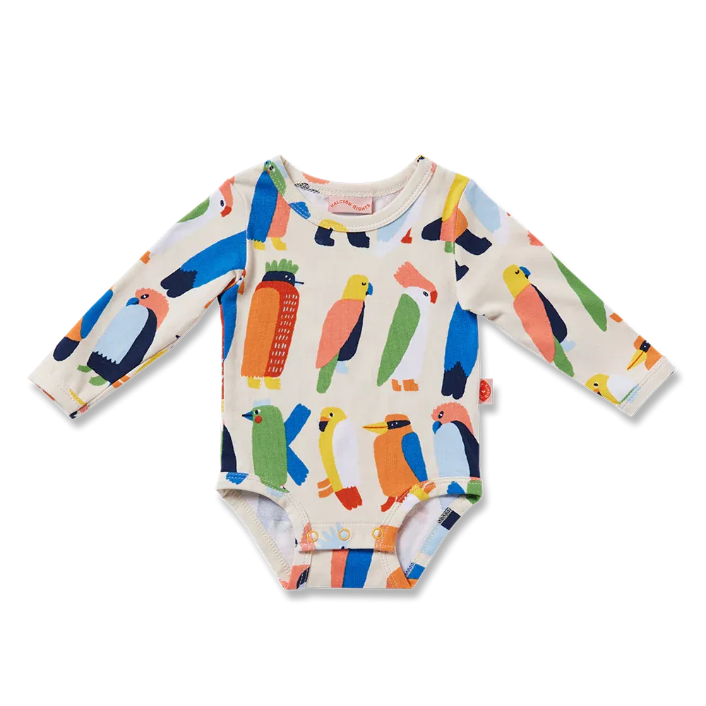Halcyon Nights - Long Sleeve Bodysuit - Flamin' Galahs